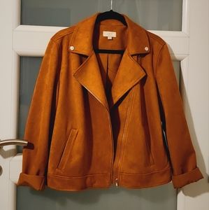 Brown Loft motorcycle style jacket